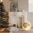 41.73"Modern Minimalist White Fireplace Mantel