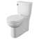 American Standard Cadet 3 Flowise Skirted Seat Round Front Toilet with Seat Chair Height