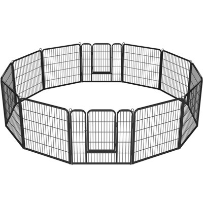 Panel Metal Exercise Pen With Door