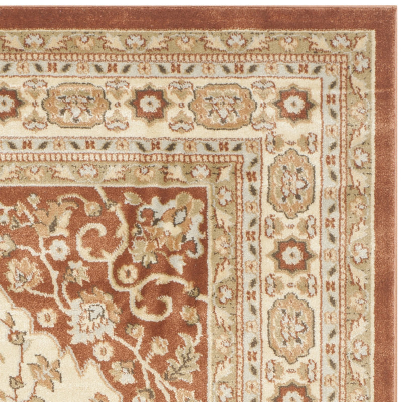 Tapis oriental rouille / ivoire Lavelle, Rectangle 4 pi x 6 pi