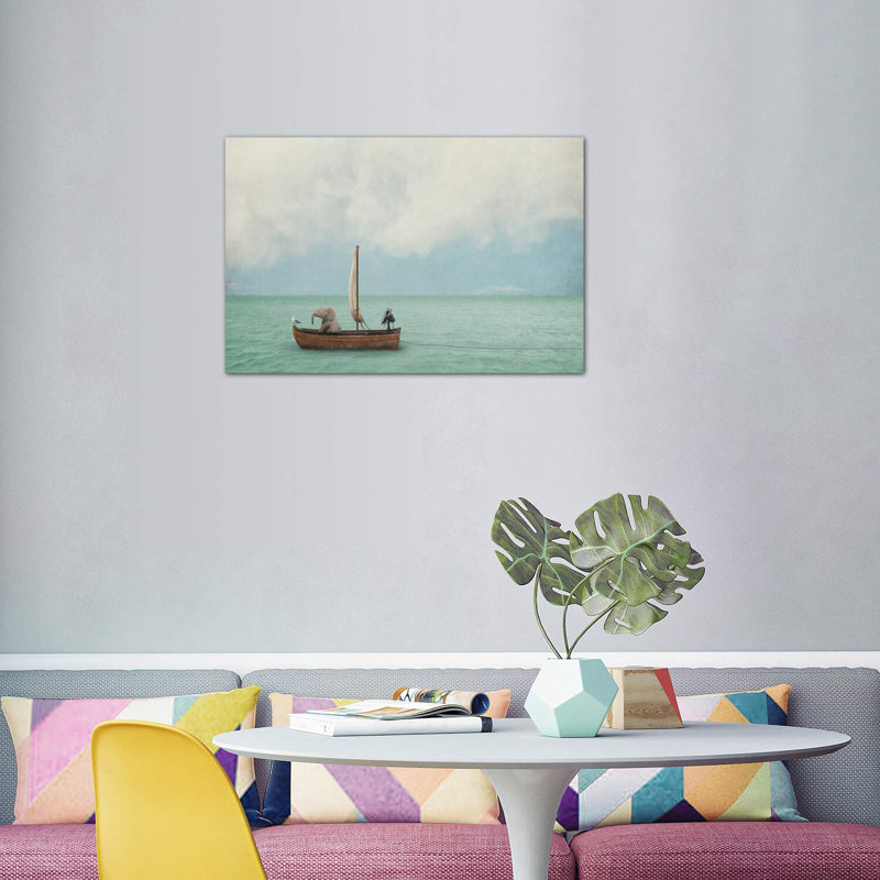 «Set Sail» - Impression, Toile tendue, H 26 po x l 40 po x 1,5 po