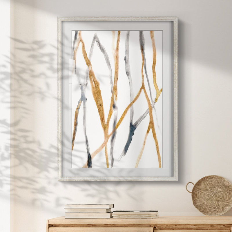 Reproduction encadrée, "Runnel X", H 19,5 po x l 16,5 po, Blanc