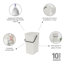 Poubelle de recyclage en plastique 4,2 gallons Sort & Go-99442459