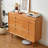 Modern Simple Cherry Wood Storage Porch Cabinet Solid Wood 6 -Drawer Accent Cabinet