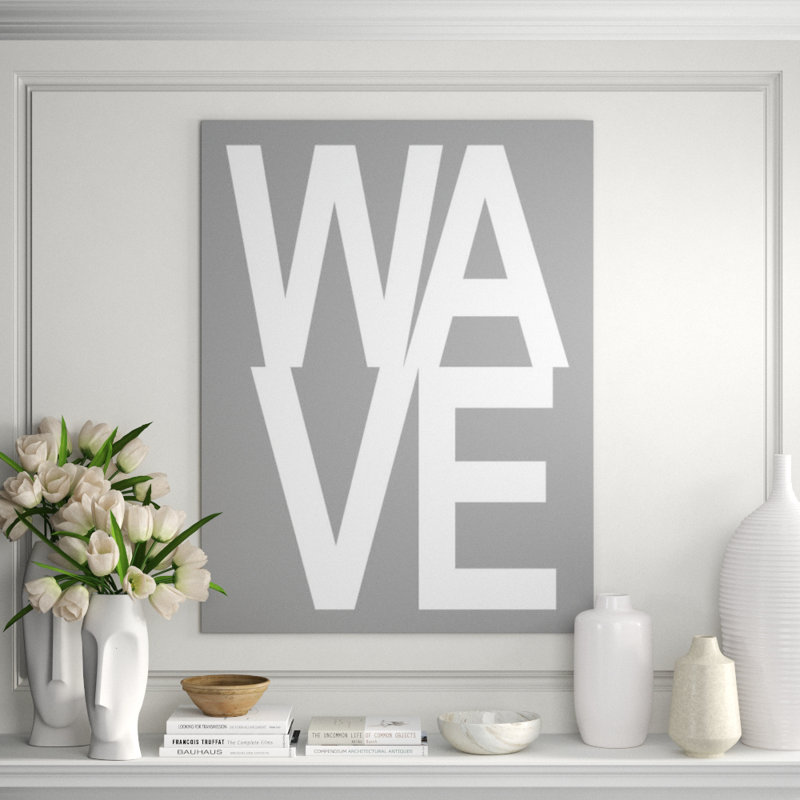 Wave Print by Barclay Butera, Matte, 70" H x 54" W x 1.5" D