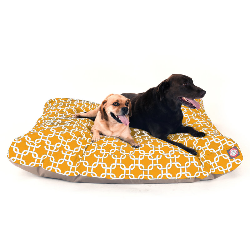 Liens Coussin / classique, Très grand (l 42 po x P 50 po x H 5 po) ;, Jaune