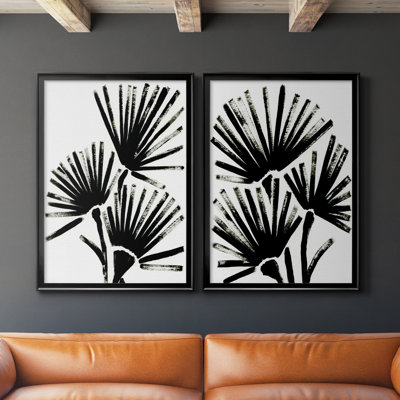 «Fan Brush I», toile encadrée de qualité supérieure - prête à être accrochée
