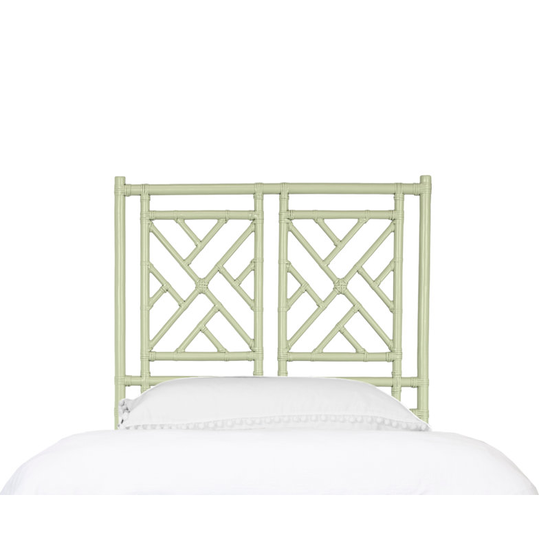 Tête de lit Chippendale à cadre ouvert, Lit jumeau extra long, Vert céleri