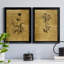 Croquis d'or Botanique I - Ensemble de 2 peintures sur toiles-1923579984-1923579985-1982830803