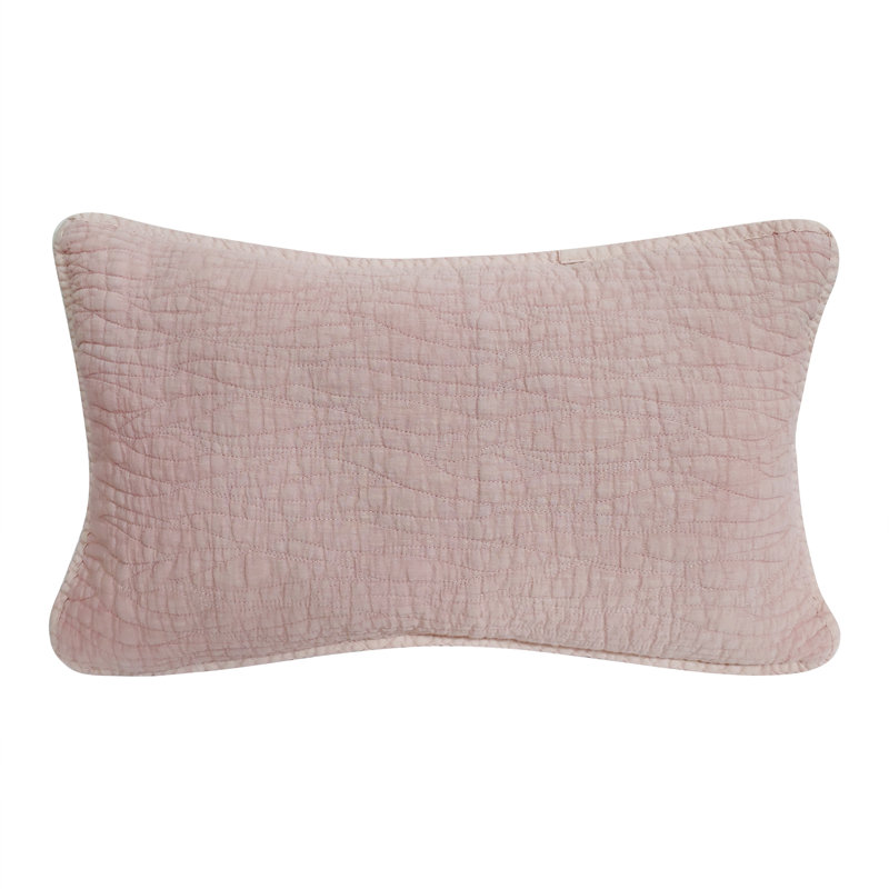 Coussin en coton Carson, Rose