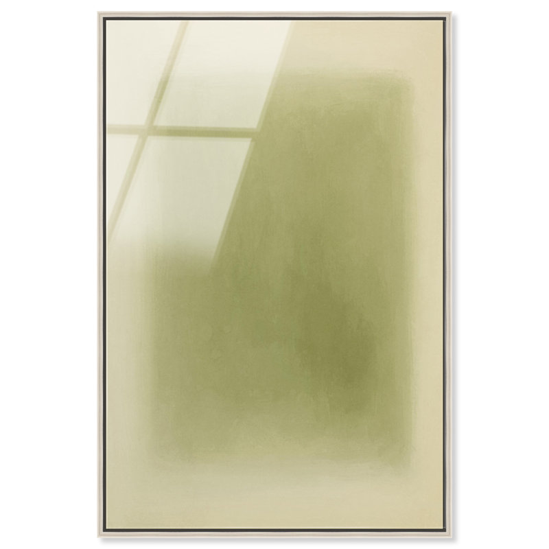 Calming Green by Oliver Gal, 37" H x 25" W, Silver Floater Frame