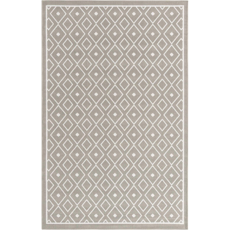 Geometric Indoor / Outdoor Rug, Rectangle 5'3" x 8'