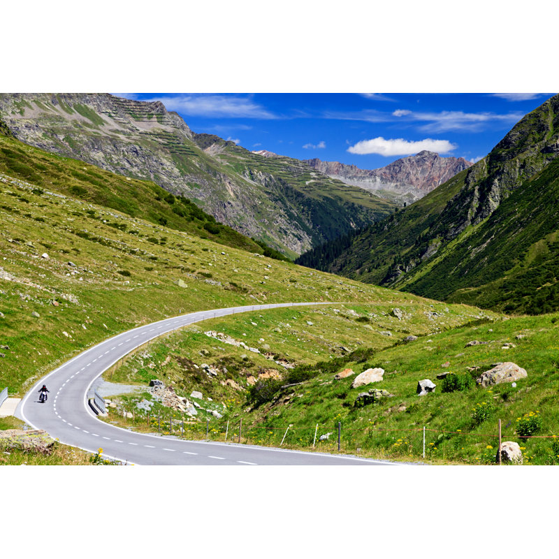 Alpine Road, Austria by Rusm - No Frame Print on Canvas, 51cm H x 76cm W