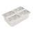 Fruit Pan Large Stainless Steel Pan Food Storage With Acrylic Lids And Water-Filtering Gaskets