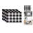 Tamaro Rectangular Checkered Dining Linen Set - Set of 4