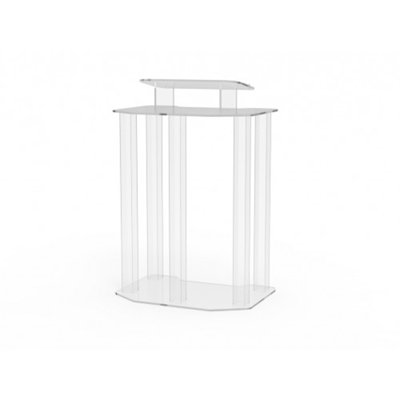 Acrylic Podium Wood Pulpit Large Lecterm for Church School Conference Plexiglass Events Hotel Party