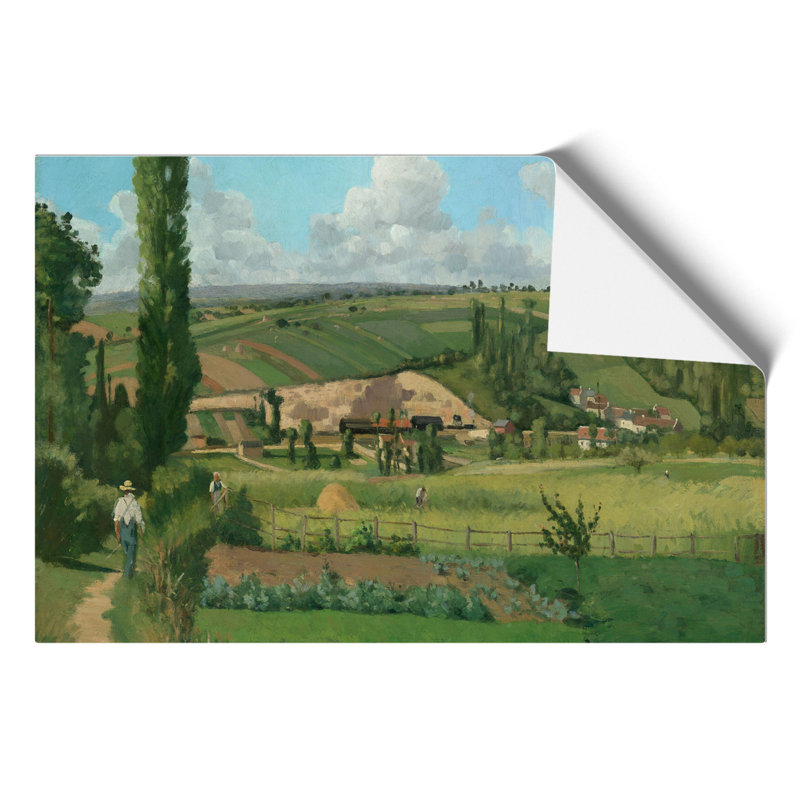 Landscape At Les Patis by Camille Pissarro - No Frame Painting, 42cm H x 59cm W x 0.1cm D