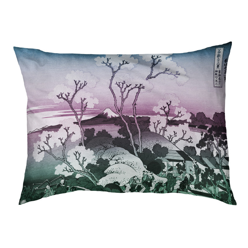 Coussin pour chien Weddington, Moyen (L 29,5 po x P19,5 po x H 9,5 po), Bleu / orange / doré