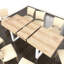 Table de salle à manger extensible pour 6 8 10, table de cuisine en bois de ferme moderne, table de conférence longue et extensible