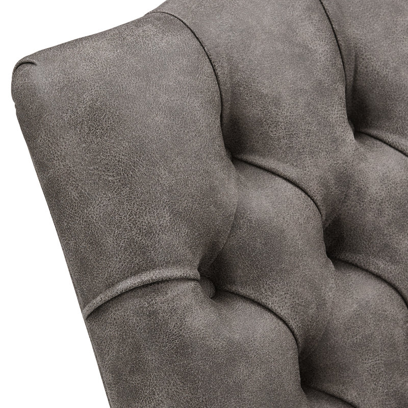 Fauteuil Kondo, Microfibre grise