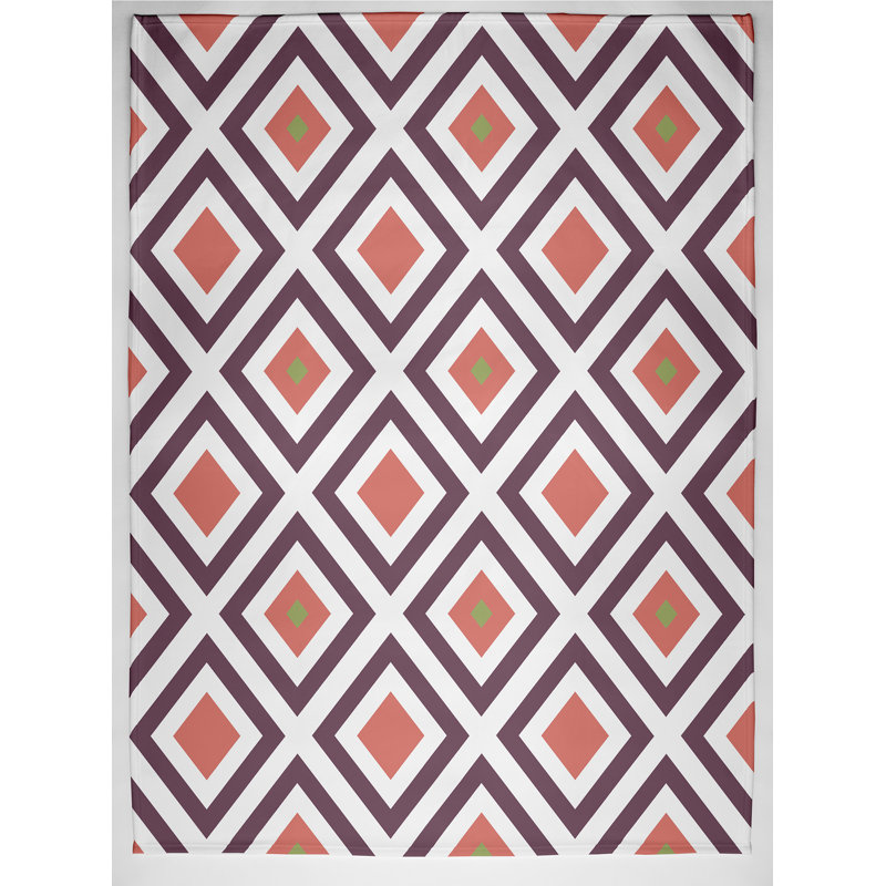 Edmont Plain Weave / Muslin Throw Blanket, Purple