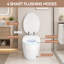 Toilette intelligente une pièce avec bidet, siège à fermeture automatique, sécheuse et eau chaude