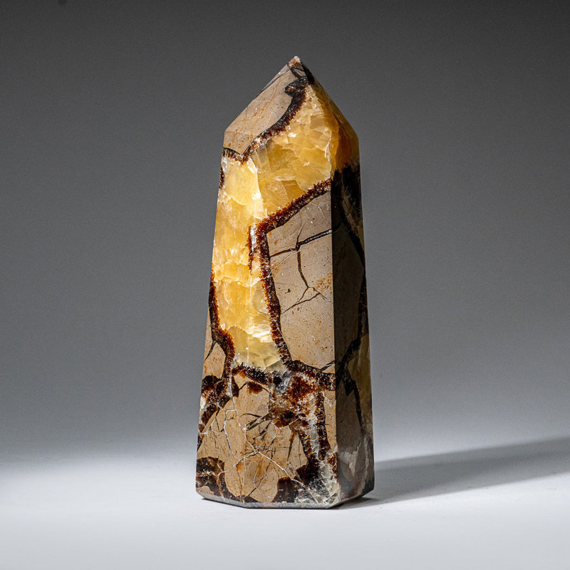 Genuine Polished Septarian Point from Madagascar (1.8 Lbs)