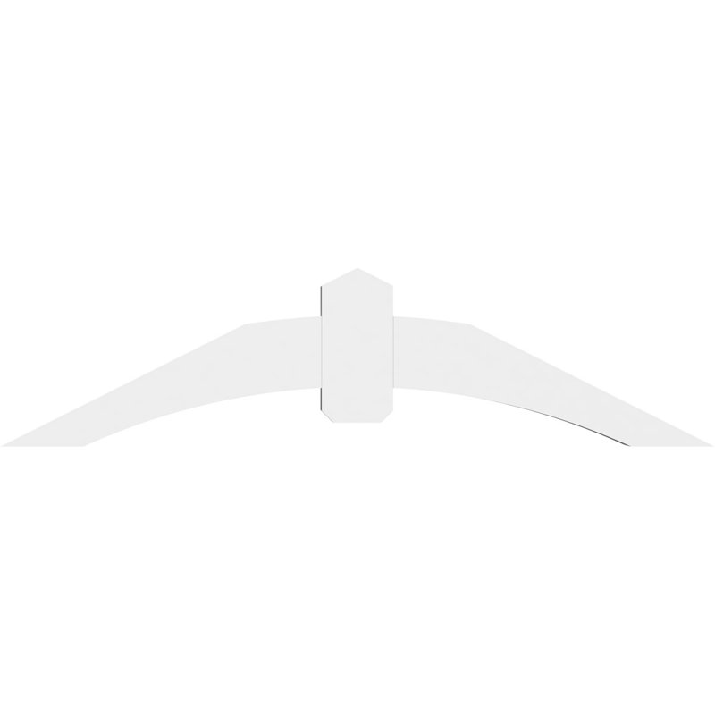 Support pour pignon en PVC Archdale, H 15 po x l 60 po (pas: 6/12), P 4 po x F 6 po