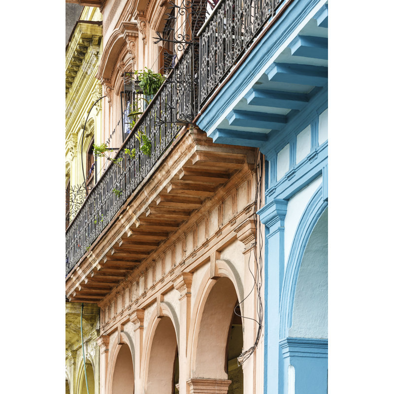 Cuban Architecture - Photographie sur toile tendue, H 18 po x l 12 po