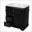 30-Inch Modern Black Bathroom Vanity With Sink, Soft-Closing Door, And Multiple Drawers For Ample Storage