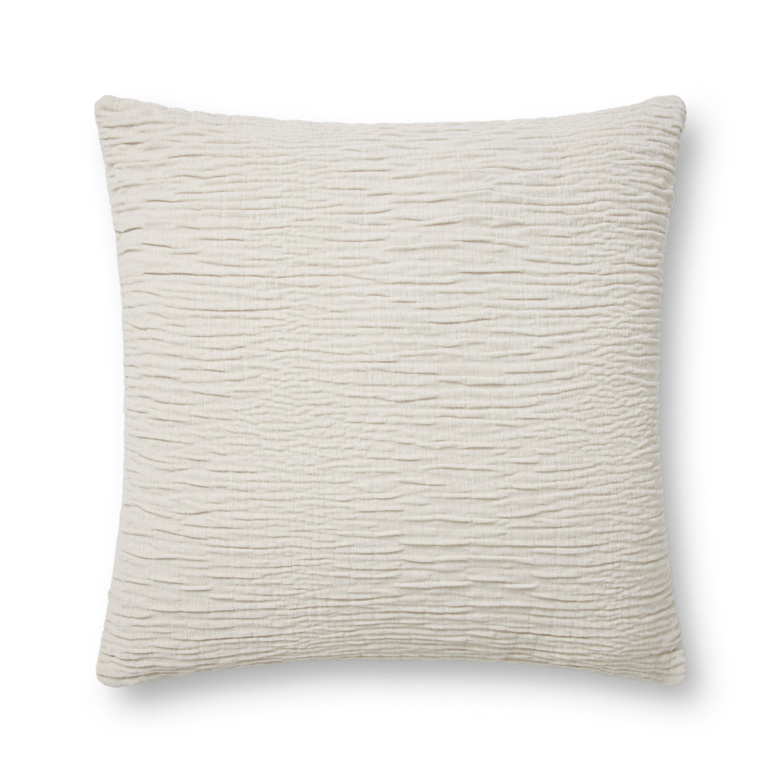 Edan Pillow Cover, Down, Silver, Square 22"
