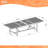 Zuzana 10 - Person Eucalyptus Solid Wood Patio Dining Set Extendable Rectangular Table