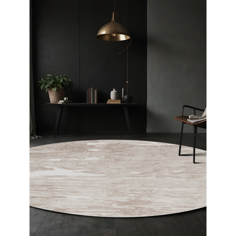 Silky Soft Plush Beige Area Rug, Runner 2' x 5'