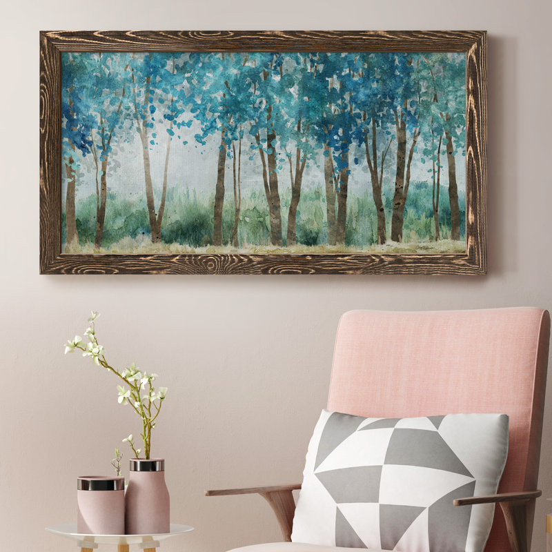 Sunwashed Grove - Peinture sur toile encadrée, Noyer