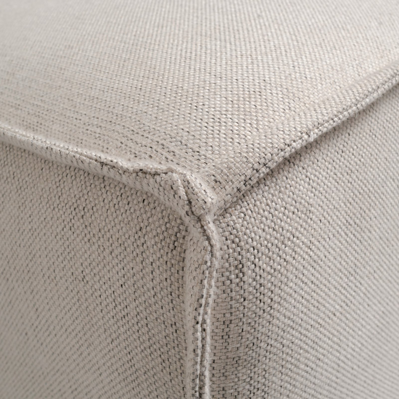 Bridgetown Contemporary Modular Sectional Sofa Ottoman, Cream