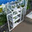 Wood Large Greenhouse Balcony Portable Cold Frame With Wheels And Adjustable Shelves-113543247
