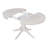 Oakham Farmhouse Retro Dining Set with Adjustable Length and Solid Rubber Wood-117430348-117430350
