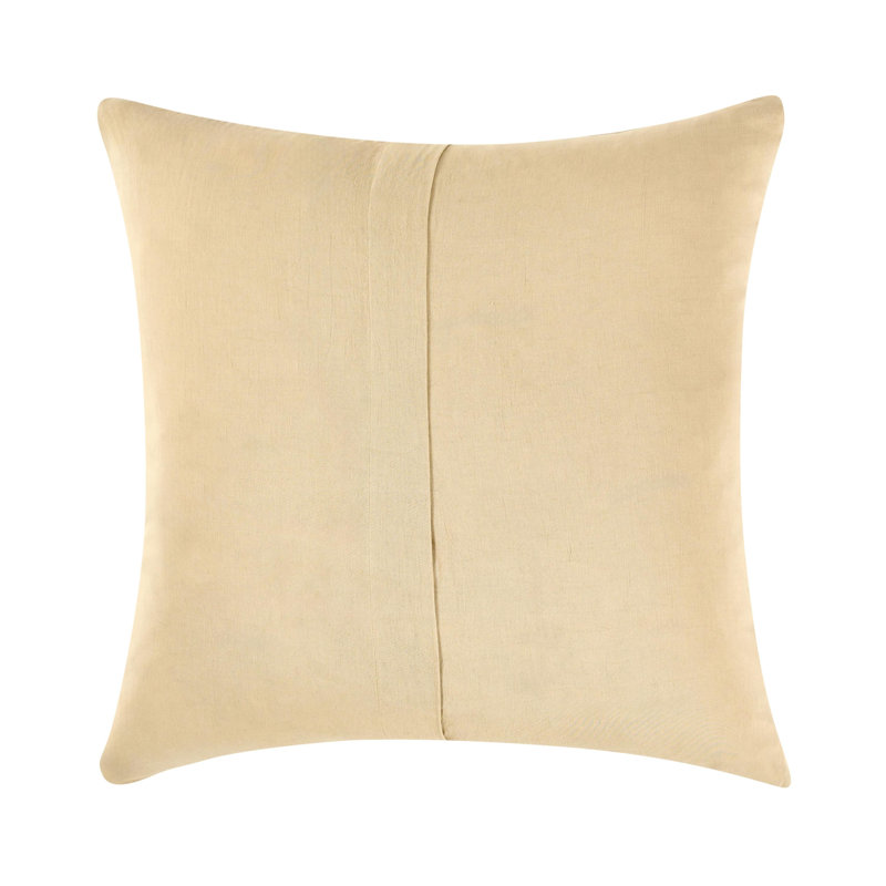 Taie décorative standard en tissu de chanvre Paloma, Euro, Jaune