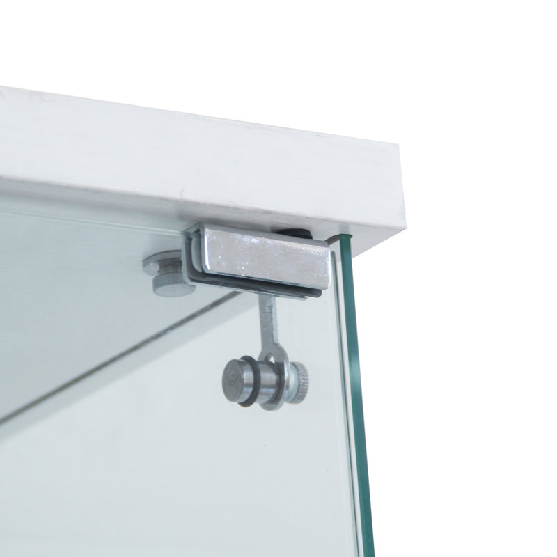 Très grande vitrine en verre à 4 tablettes, pour différentes pièces - noir / blanc, espace suffisant, verre trempé de haute qualité, structure en bois massif solide, armoire spacieuse facile à installer, maison