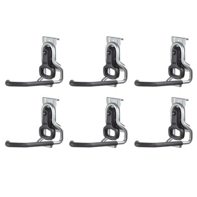 6 Piece Slatwall Hooks