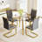 Modern Round Clear Tempered Glass Dining Table-1166451384-1160530696