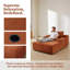 Chaise longue d'intérieur moderne en velours côtelé à accoudoirs carrés de 47 pouces-1682345201