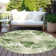 Machine Washable Indoor/Outdoor Xhevrie Aloe Rug