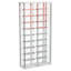Kimika 2-Door Tempered Glass 18-Bottle Wine Tower Bar Cabinet Chrome and White