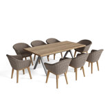Alura Padua Outdoor Teak Dining Set