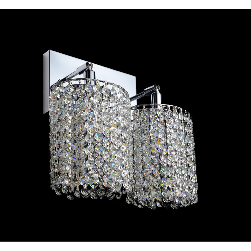 Éclairage pour meuble-lavabo 2 lumières Davison, Argent