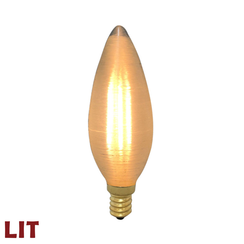 4 Watt (40 Watt Equivalent) LED Dimmable Light Bulb, E12/Candelbera Base