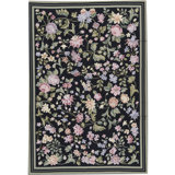 Hand-Knotted High-Quality Black Area Rug