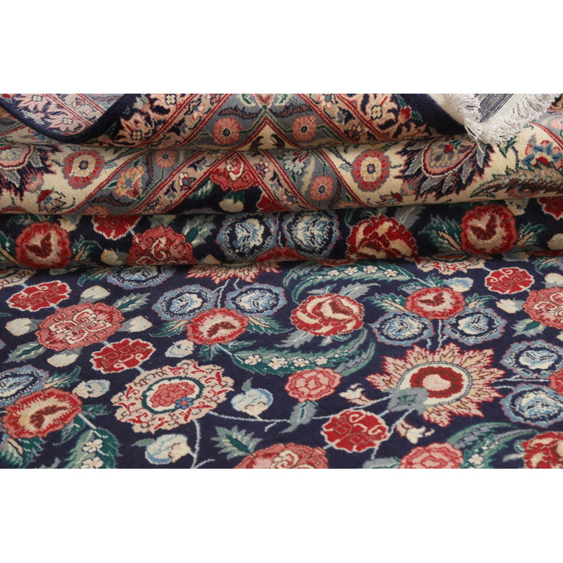 Tapis oriental Aubusson à teinture végétale 9 x 12