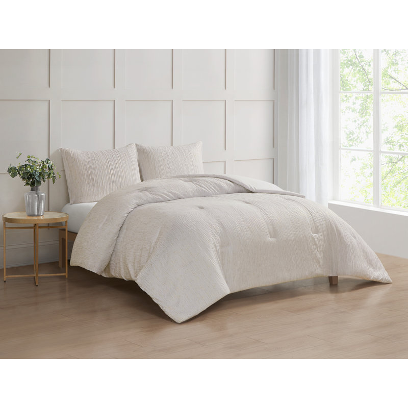 Sandra 3 Piece Comforter Set, Queen Comforter + 2 Shams